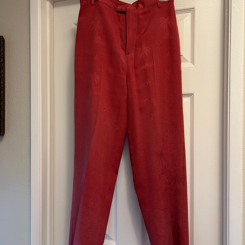 Tommy Bahama Rust-colored Silk Dress slacks.